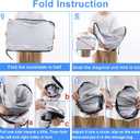 PIMCAR Windshield Sun Shade for 2015-2024 2025 Ford Edge SUV, Premium 310T Reflective Polyester, Foldable Heat Blocker-Beat Summer Heat & Keep Interior Cool