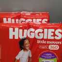 Huggies Size 5 Baby Diapers, Little Movers HuggFit 360 Baby Diapers with 360 Waistband, Size 5 (27+ lbs), 128 Count (2 Packs of 64), Packaging May Vary