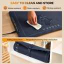 Saker Food Warming Mat,Electric Warming Tray for Food, Adjustable Heating Mat for Countertop with 3 Temperature Settings & Child Lock, Portable Foldable Food Warmer for Party, Buffet, Daily Use (1 Pack)