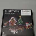 CAEROKEERL Christmas Santa's Sleigh Building Sets,Santa Claus Kit and Gingerbread House kit, Toys for Kids Ages 8+,Suitable for Christmas and Birthday Gifts.867pcs