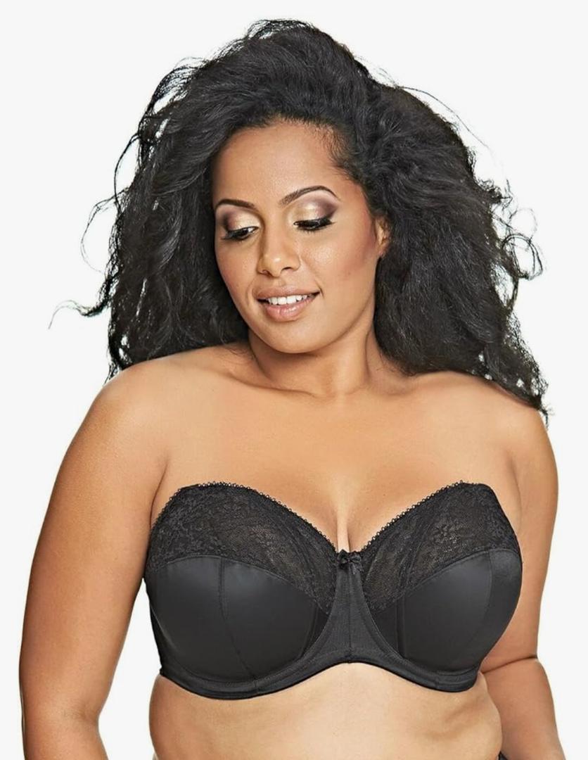 GODDESS Womens Adelaide Underwire Strapless BraBra. 44C, Black