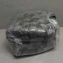 Wenqik 2 Pcs Knot Pillows Square Knotted Plush Throws Soft Accent Pillows Decoration Cushion for Couch Home Office Living Room Bedroom Bed Sofa Decor, 12'' x 13''(Dark Gray,Crystal Velvet)