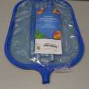 Swimming Pool Skimmer Net Total Length 57 inches, Leaf Rake Net with 4 Section Telescopic Aluminum Pole for Fast Cleaning Ponds, Hot Tub, and Spas, Pool Cleaner Supplies and Accessories (Blue)