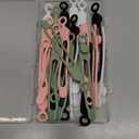 Nearockle 24Pcs Silicone Cable Straps Cord Organizer for Bundling Earphone, Phone Charger, Computer Cords, Reusable Cable Ties Wire Organizer in Home,Office,Kitchen,School (4 Colors)