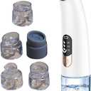 Skin Pore Cleaner Electric Blackhead Remover Vacuum Rechargeable Face Cleanser with Led Screen 6 Suction Probes 3 Modes for Women Men Removal Tools C E