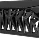 JK Glossy Black Shark Grille Front Grill Compatible with 2007-2018 Jeep Wrangler Rubicon Sahara Sport, ABS