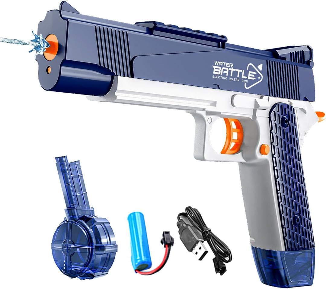 Electric Water Gun with Long Range,Automatic Squirt Gun for Kids and Adults, Long Distance Water Pistol for Pool Beach Outdoor Play