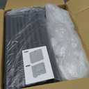 LOKEME Wardrobe Closet,Portable Closet for Bedroom Steel Pipe Diameter 19mm Strong and Sturdy Grey Portable Closets for Hanging Clothes with 3 Hanging rods, 6 Storage Shelves and Side Pockets