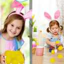 Plastic Easter Eggs for Holiday Decorations and Celebrations, 30 Pcs (Yellow)