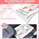 Windspeed 100P Upgrade Material Paper Floor Mats for Cars Disposable Floor Mats for Car Detailing Vehicles Disposable Pedal Pads for Automotive Temporary Cars Pedal Protector