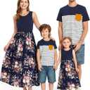 PATPAT Family Matching Outfits Mommy and Me, T-Shirt for Toddler Boy, 3-4Y