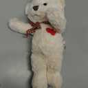 11.4 Small Teddy Bear with Heart Cute White Teddy Bear Stuffed Animals Soft Stuffed Bear Plush Bear Plushie Toys Gifts for Girlfriend Boyfriend Kid