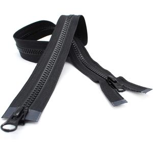 YKK Ski & Sport Vislon 2-Way(Dual Separating) Zipper, 30", Black- Made in USA
