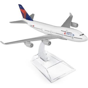 SimplyAir 1/400 Delta 747 Airplane Model Kits die-cast alloys Airplane Model for Collection and Display