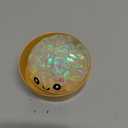 Glitter Dumpling, Glitter Dumpling Squishy with Box, Glitter Squishy Dumplings Sensory Squeeze Toy for Stress Relief (White)