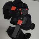 Hinged ROM Knee Brace with Side Stabilizers, Adjustable Post Op Knee Support Orthosis Immobilizer for ACL, PCL and MCL Injury, Medical Knee Orthopedic Support, Leg Stabilizer for Left or Right Leg, Men and Women (Red)