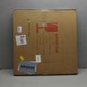 Fabuday Silver Round Mirror for Wall 24 inch - Circle Mirror for Bathroom, Entryway, Living Room, Hallway, Vanity Decor, Small Matte Metal Frame Mirrors