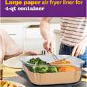 Air Fryer Liners Disposable for Ninja Crispi, 260 PCS Ninja Crispi Air Fryer Accessories for Ninja Crispy Glass Container, Ninja Crispi Accessories for 4 QT & 6 Cup Ninja Crispy Air Fryer