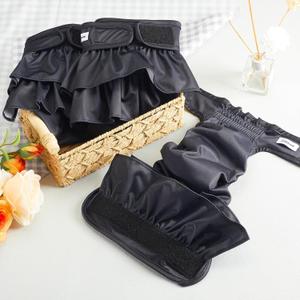 Reusable Dog Diapers Female Washable, Premium Doggie Diaper for Dogs, Pack of 3, Highly Absorbent Small Dog Diaper for Heat, Incontinence and Puppy Training(S)