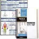 Progress & H&P + 4 Day SOAP Notebook - Progress Note + Medical History and Physical notebook, 50 templates with perforations