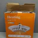 Heating Fan Light 3 in 1 Space Heater,720W Portable Electric PTC Ceramic Heaters,E26 LED Light with 2500lm,3 Modes,300Oscillation,4H Timer,Remote Control, Overheat Protection, Stepless Color