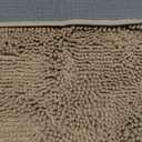 OLANLY Dog Door Mat for Muddy Paws 36x24, Paw Print Design, Absorbs Moisture and Dirt, Absorbent Non-Slip Washable Doormat, Quick Dry Chenille Mud Mat for Dogs, Entry Indoor Entryway Carpet, Beige