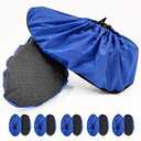 5 Pairs Non Slip Reusable Shoe Covers Waterproof Washable Boot Covers Durable Dustproof Booties Cover For Indoors Household Travel Floor Carpet Protection(Large)