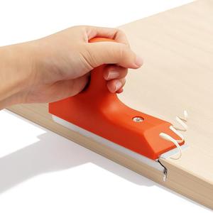 Edge Banding Trimmer with Stainless Steel Blade, 1.5"–2" Woodworking Edge Trimming Tool for Veneer, PVC, ABS, Wood, Laminate, Deburring, Straight & Curved Edges, Ergonomic Grip, Carpentry Tool