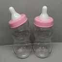Tessco for you 2 Pcs 15 Inch Big Baby Shower Bottle for Baptism Game Large Jumbo Plastic Baby Shower Bottle Piggy Candy Bank for Girl Boy Kids Party Favor(Pink)