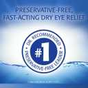 Refresh Optive Lubricant Eye Drops For Dry Eyes, Preservative-Free, 0.01 Fl Oz Single-Use Containers, 60 Count