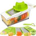 Graters For Kitchen, Cheese Grater with Container, Mandoline Slicer For Kitchen, Vegetable Grater, Carrot Shredder, Julienne Slicer and Peeler, Potato Slicer