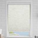 Cordless Roller Shades Blackout Blinds for Windows Room Darkening Rolled Up Shades with Spring System, UV Protection Natural Linen Fabric Window Shades Door Blinds for Home23" W x 72" H, Linen Cream
