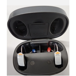 OTC Hearing Aids – Rechargeable Hearing Aids for Seniors & Adult with Smart Noise Reduction, Superior Sound, Self-Fit, Nearly Invisible, for Mild to Moderate Hearing Loss Black