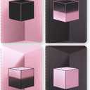 Moleskine x BLACKPINK Limited Edition Cahier Journals, Pocket (3.5" x 5.5") Plain/Blank, Black & Pink, 64 Pages (Set of 4)