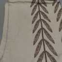 100% Cotton Farmhouse Leaves Lumbar Throw Pillow Covers Set of 2, 12x20 Inch Chocolate Pastoral Decorative Print Cushion Covers for Sofa Bed Living Room Home Decor