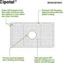 27.5 in. x 15.5 in. Centre Drain Sink Protector with Supersoft Silicone Feet in 304 Grade Stainless Steel