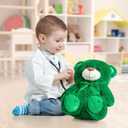 Super Color Teddy Bear Stuffed Animals Plush Toy for Children Girlfriend Family Congratulations Baby Shower Birthday Green 14 inch