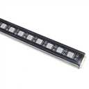 Yolu RGB LED Scanner Light Strip 22" 48-SMD Multicolor Flowing Grille Light, Car Front Grille Decorative Lighting Kit with Remote Control, 12V