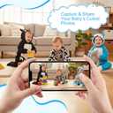 ALVABABY Christmas Baby Bunting Bodysuit with Hood, Romper Jumpsuit Animal Costume Outfit, Soft Warm Onesize Newborn Toddler (12-18 Months, Dairy Cow)