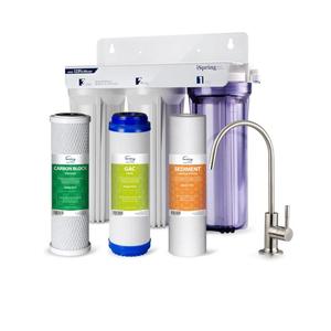 iSpring US31 Classic 3-Stage Under Sink Water Filtration System for Drinking, Tankless, High Capacity, Sediment + GAC + Carbon (Newest Version)