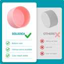 2 x Silicone Boot for Stanley 40 30 oz for Hydro Flask Water Bottle 12-24oz, Anti Slip Bottom Cover Sleeve for More Bottles/Tumblers Bottom of 2.83-2.95in (Yellow)