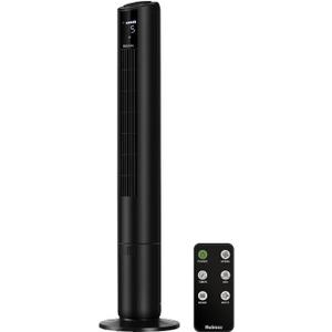 HOLMES 42" Digital Tower Fan, ClearRead Display, 90 Oscillation, 5 Speeds, 4 Modes, 8-Hour Timer, Home, Bedroom or Office, Remote Control, Matte Black