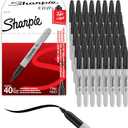 Sharpie Permanent Markers, Fine Tip, Black, 40 Count - Office Supplies, Quick Drying, Fade Resistant, For Wood, Plastic, Paper, Metal, And More