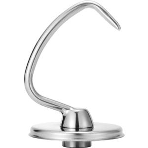 Stainless Steel Dough Hook for KitchenAid 4.5/5 Quart Tilt-Head Stand Mixer, Fit for Classic, Classic Plus and Artisan Serie K45SS, KSM75, KSM90, KSM95, KSM150, Heavy Duty and Dishwasher Safe