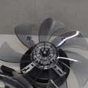 ZMISHIBO Low Profile Ceiling Fans with Lights and Remote, 20 Inch Flush Mount Ceiling Fan with Light, 3000K-6000K Dimmable Fandelier LED Fan Light, 6 Wind Speeds Black Ceiling Fans for Bedroom