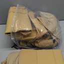 FH Group PU007114 Deluxe Leatherette Full Set Car Seat Covers, Airbag Compatible & Split Rear, Solid Beige Color- Fit Most Car, Truck, SUV, or Van