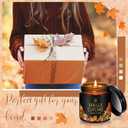 Conelist 6 Pcs Holiday Candle Gifts for Women Bulk Farmhouse Scented Soy Candles with Lid Vintage Glass Jar for Women Men Home Birthday Office Holiday Party Favor Supplies Decor Gifts (Elegant Xmas)