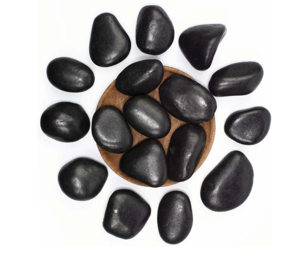 2,5 kg 
Black River Rocks Large Outdoor Landscaping Polished Black Pebbles for Garden Plants Decorative Stones 15lb Black River Rock Stones 1-2 Inch