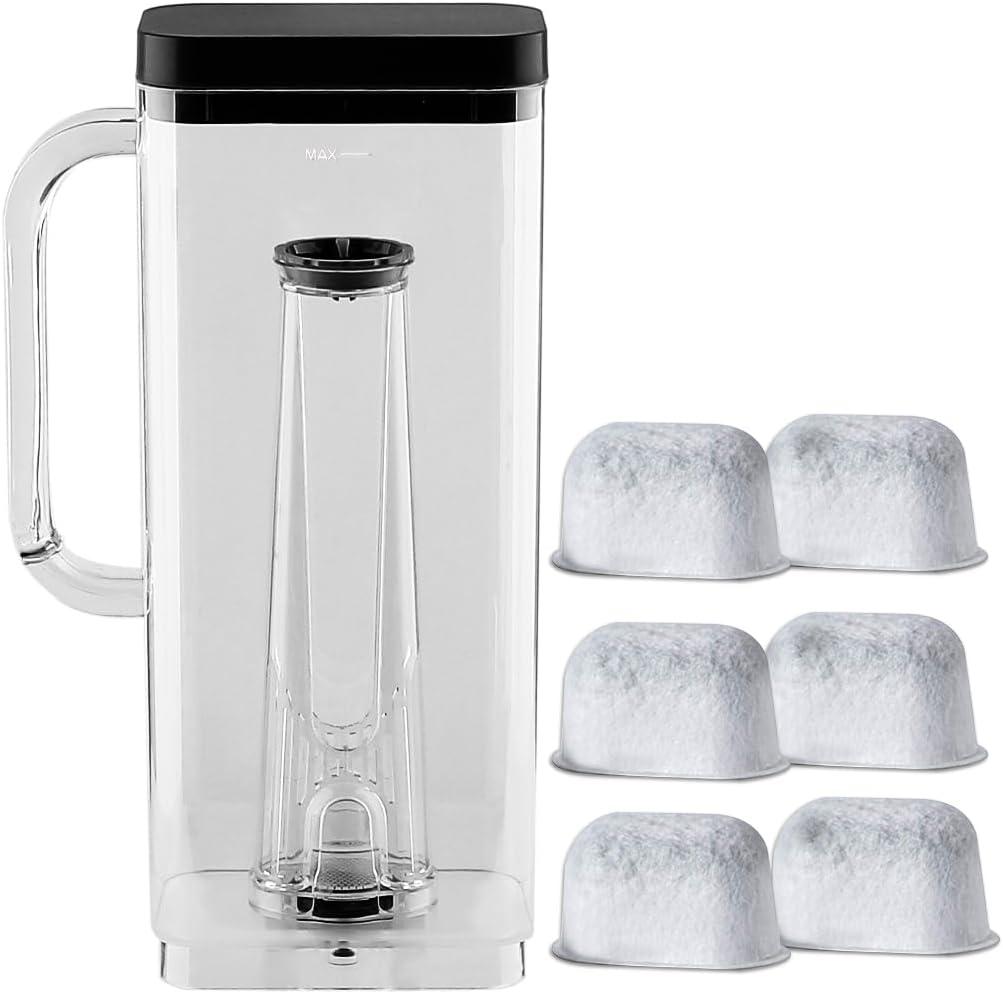 Anbige Replacement Parts 66oz Water Reservoir with Filter Holder and 6 charcoal Water Filters, Compatible with Keurig K-Supreme Single Serve K-Cup Pod Coffee Makers