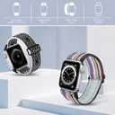 10 Pack Stretchy Solo Loop Compatible with Apple Watch Band 40mm 38mm 41mm 42mm 44mm 45mm 46mm 49mm Women Men,Soft Nylon Elastic Strap Wristband for iWatch Series 10 9 8 7 6 5 4 3 2 1 SE Ultra